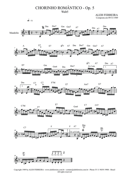 Chorinho Romântico, Op. 6
