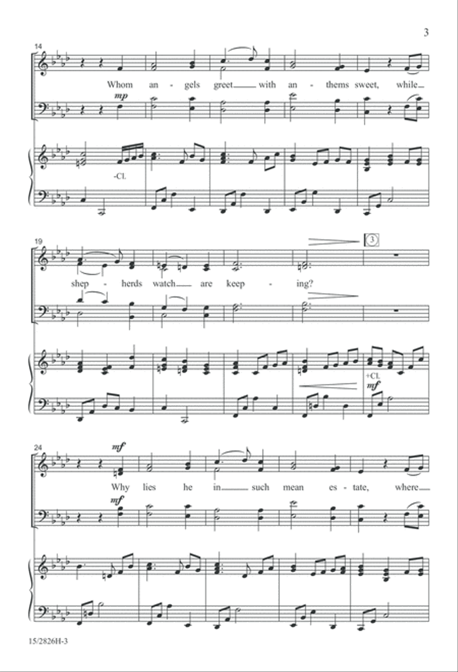 What Child Is This 4-Part scores gallery preview page 3