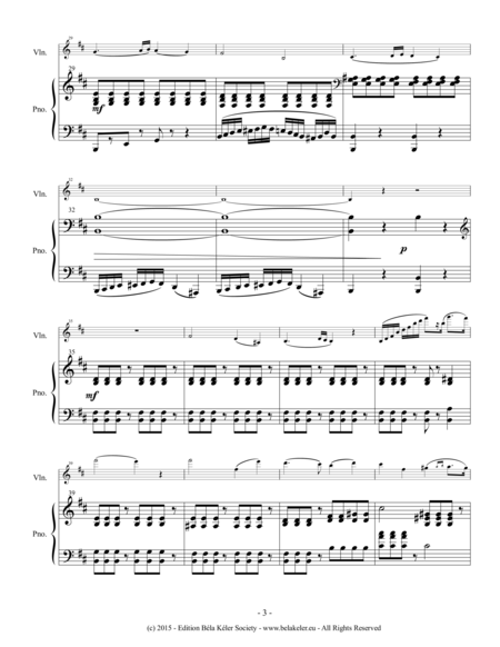 Tempete et calme for Violin and Piano