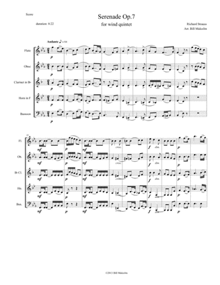 Serenade Op. 7