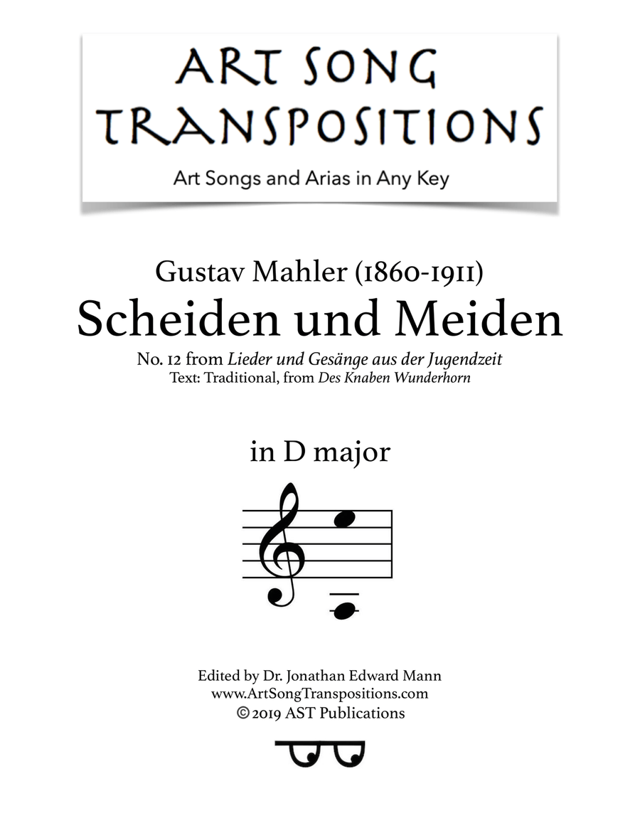 Scheiden und Meiden (D major)
