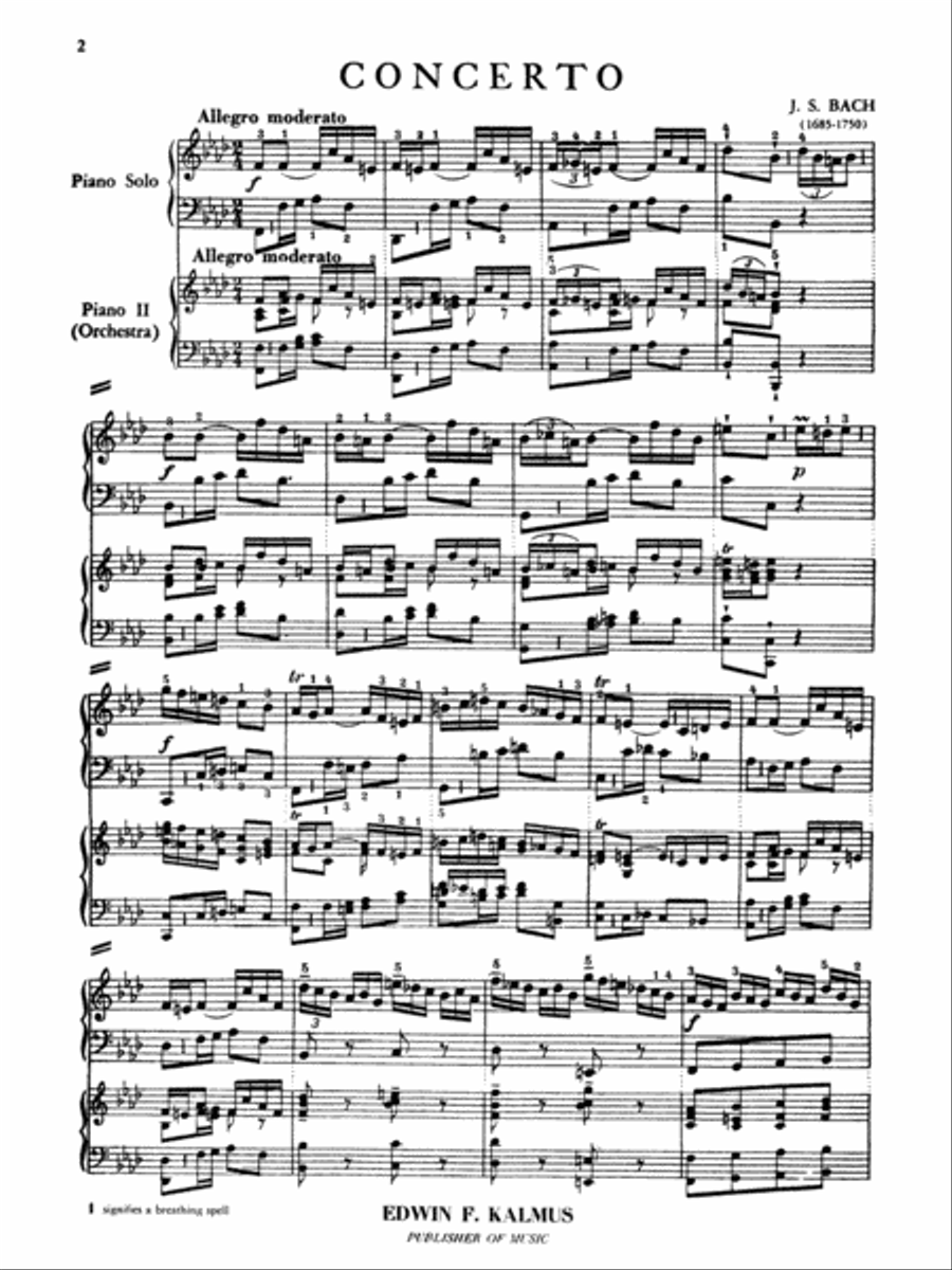 Piano Concerto in F Minor Small Ensemble scores gallery preview page 3