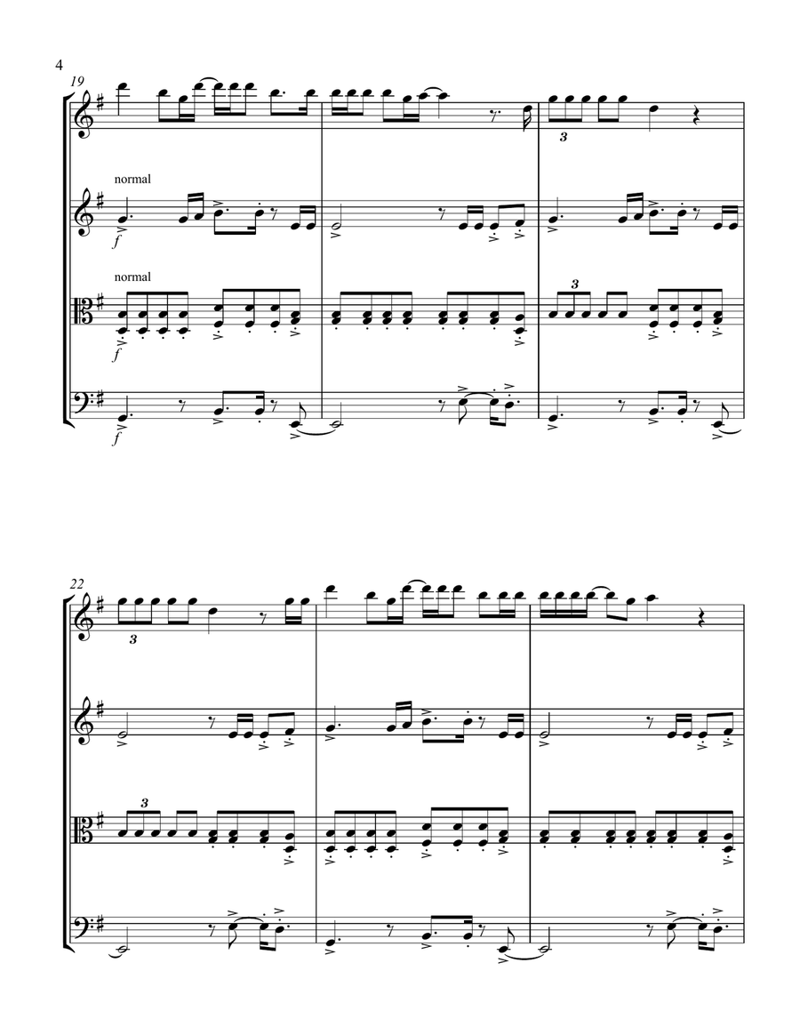 Party In The U.s.a. String Quartet scores gallery preview page 6