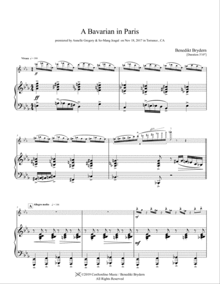 A Bavarian in Paris Violin Solo scores gallery preview page 2