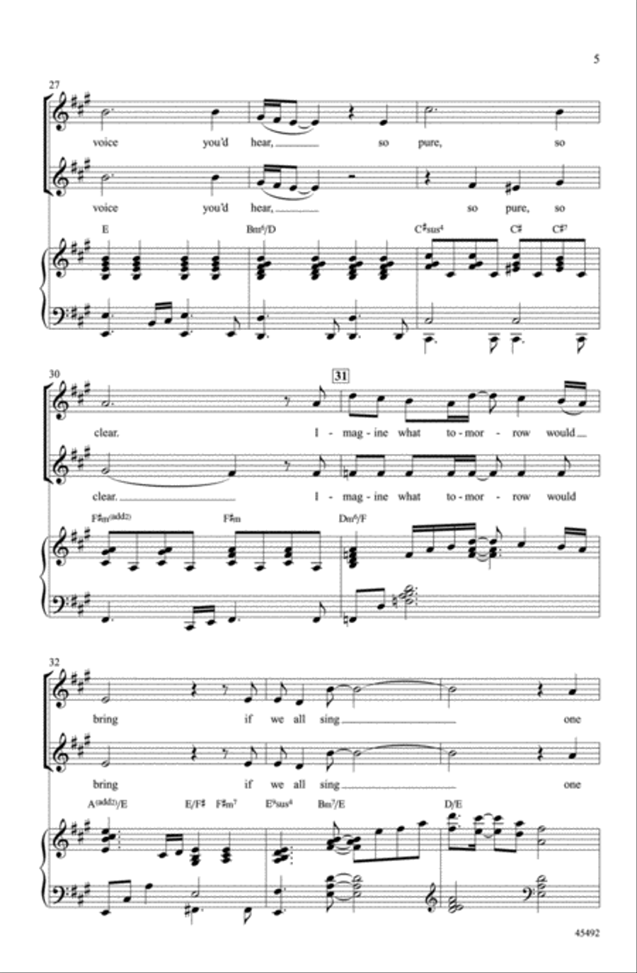One Song Choir scores gallery preview page 4