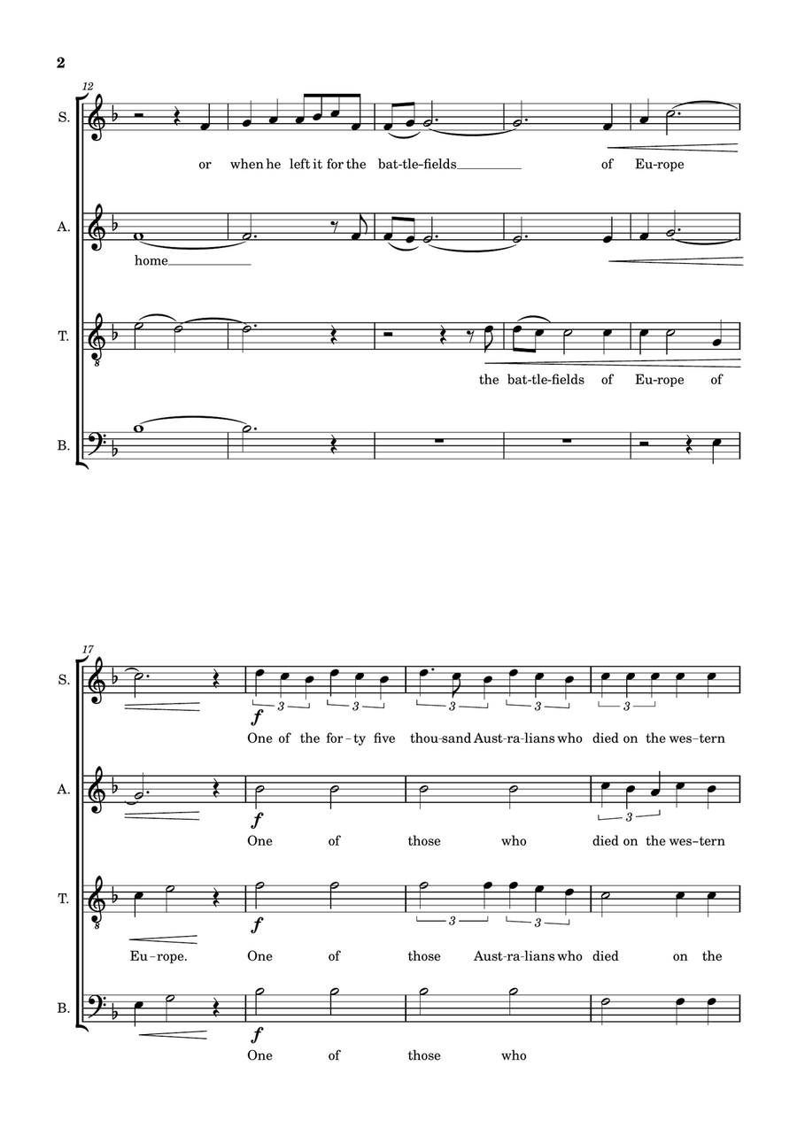 One of Us One of Us 4-Part scores gallery preview page 2