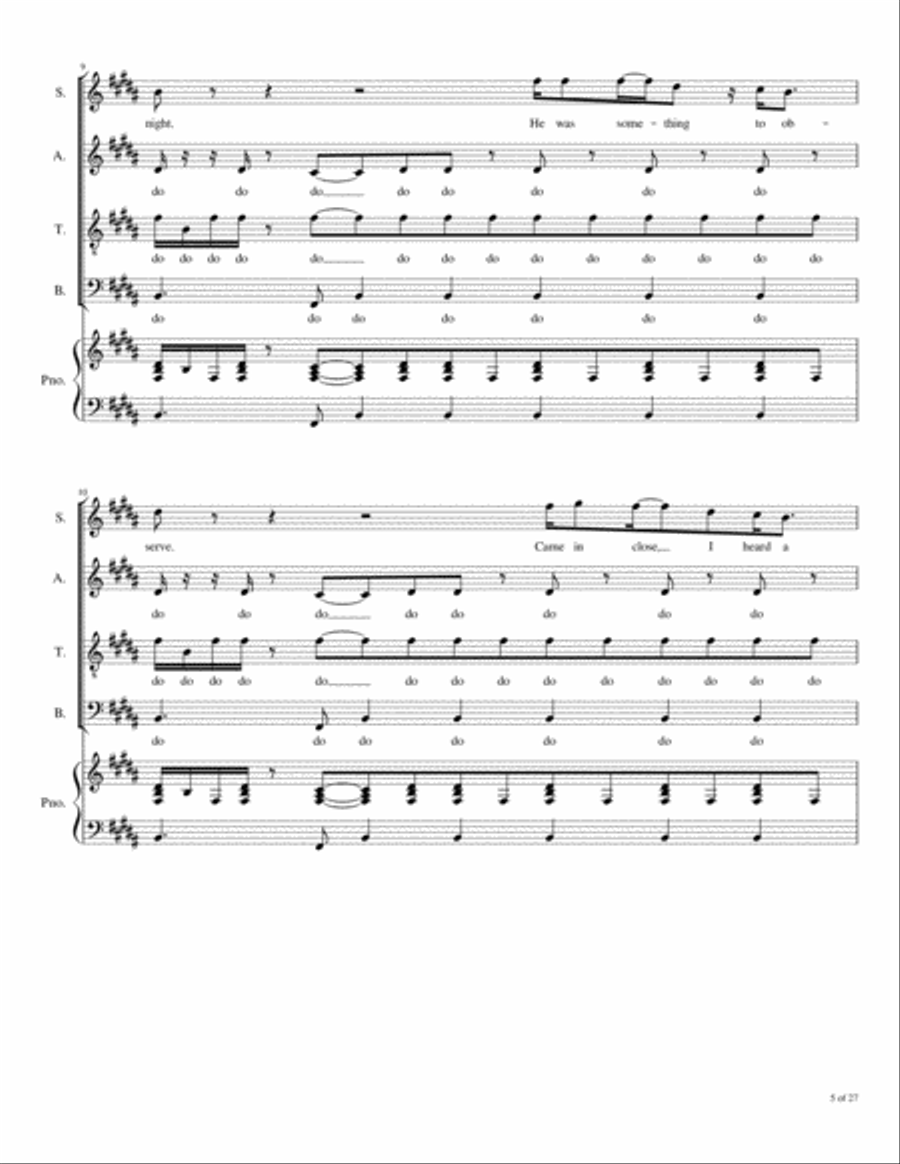 Solsbury Hill 4-Part scores gallery preview page 6