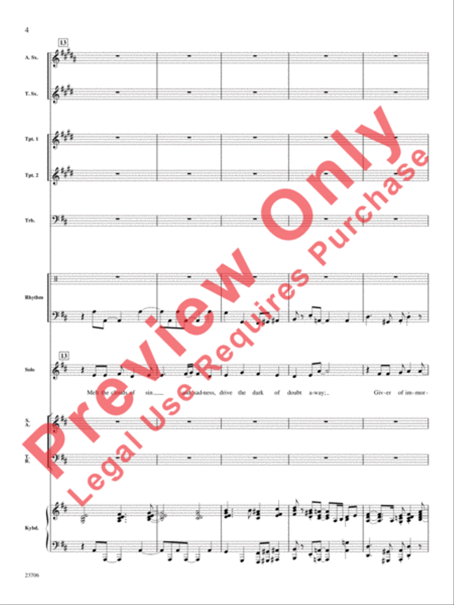 Joyful, Joyful, We Adore Thee Choir scores gallery preview page 5