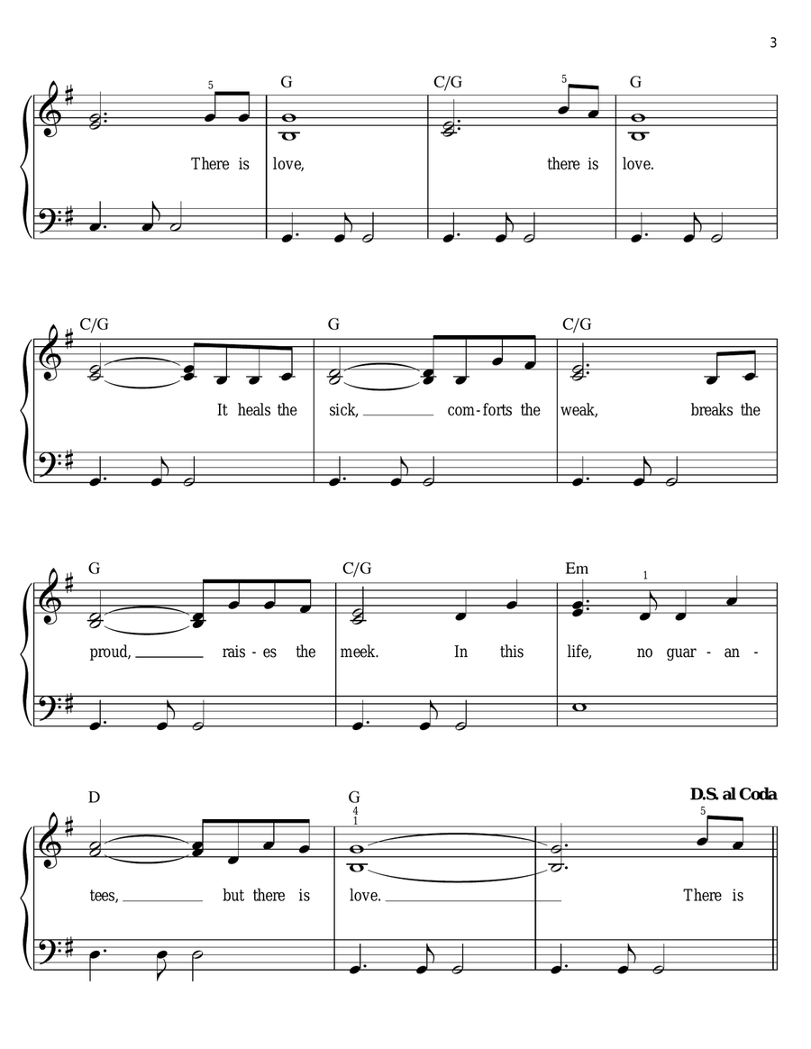 Love Love Easy Piano scores gallery preview page 3