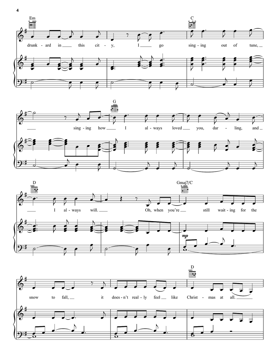 Christmas Lights Christmas Lights Guitar scores gallery preview page 4
