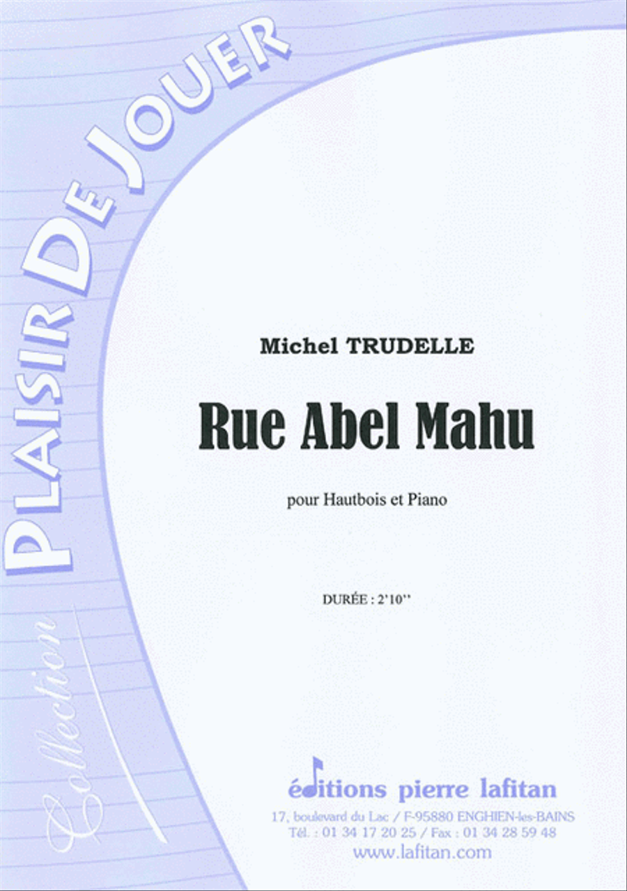 Rue Abel Mahu Piano Accompaniment scores gallery preview page 1