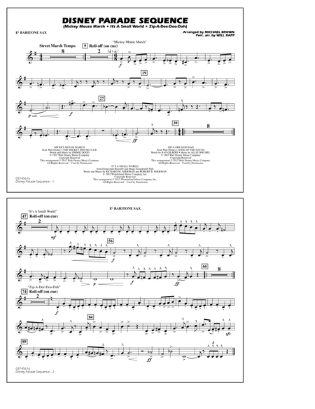 Disney Parade Sequence - Eb Baritone Sax