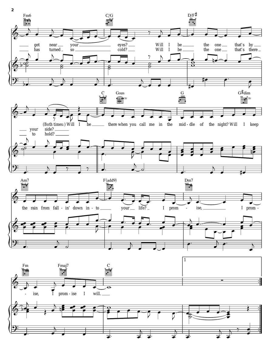 I Promise Acoustic Guitar scores gallery preview page 2