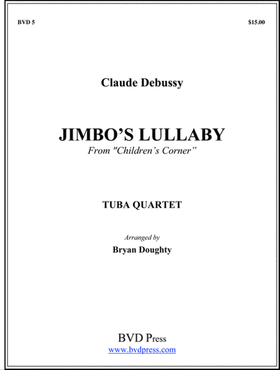 Jimbo's Lullaby Jimbo's Lullaby Tuba Quartet scores gallery preview page 1