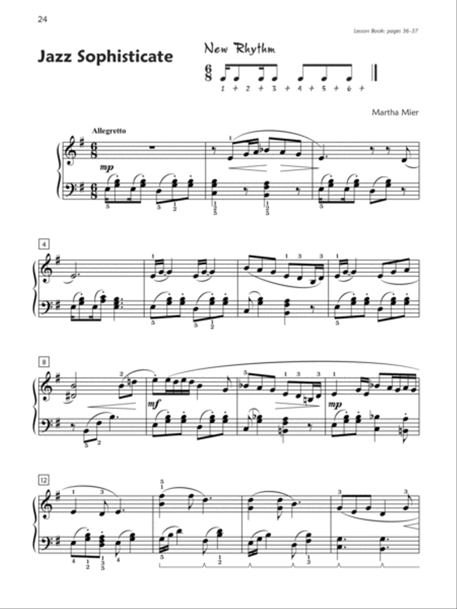 Premier Piano Course -- Jazz, Rags & Blues, Book 5 Piano Method scores gallery preview page 3