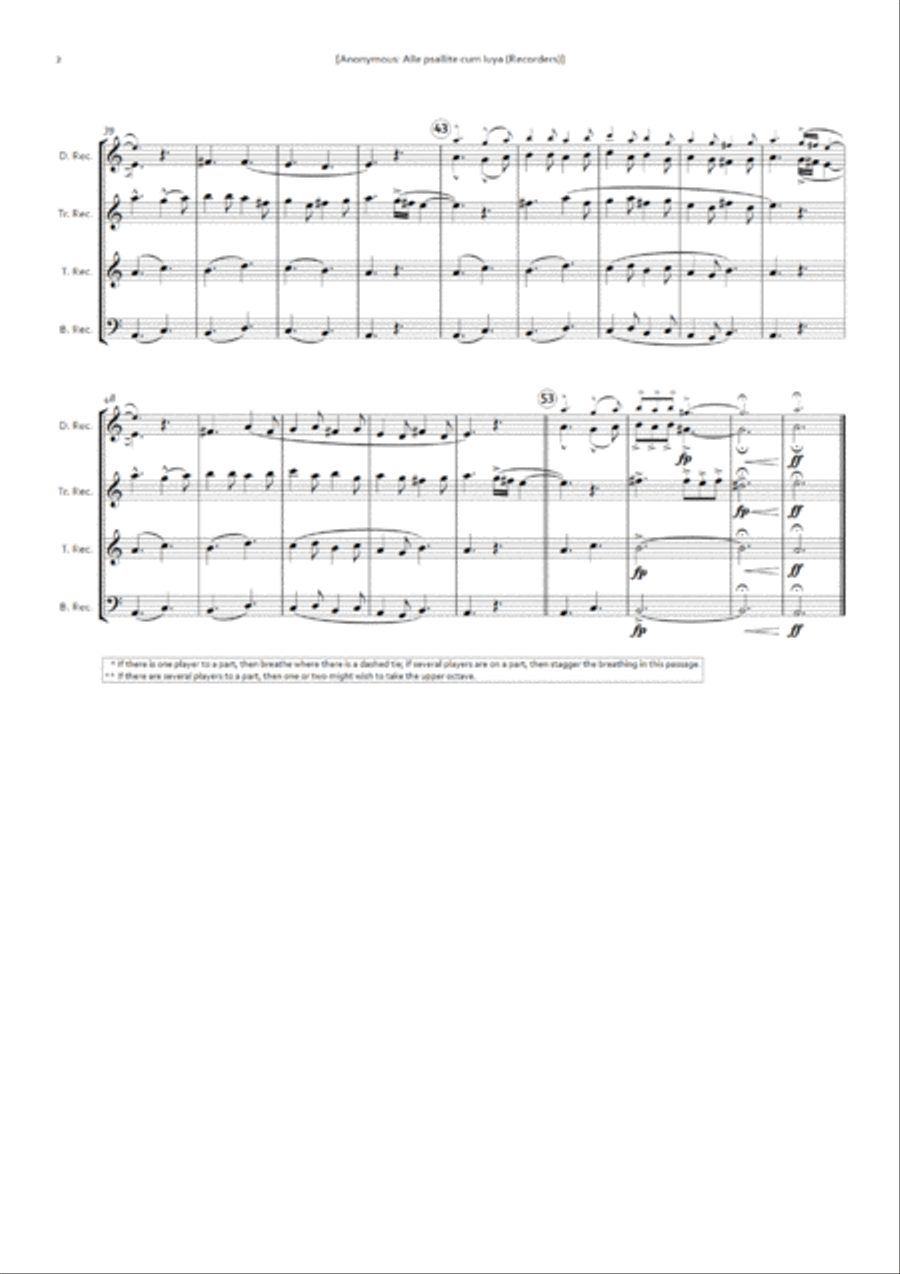 A Medieval Christmas for Recorders Small Ensemble scores gallery preview page 4