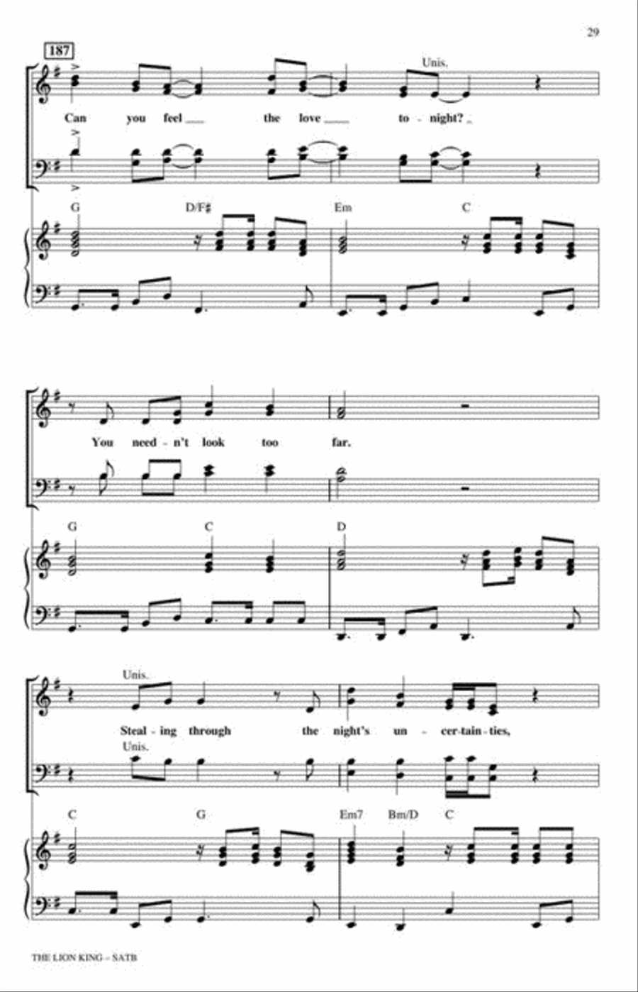 The Lion King (Medley) 4-Part scores gallery preview page 8