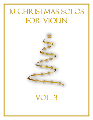Book cover for 10 Christmas Solos for Violin (Vol. 3)