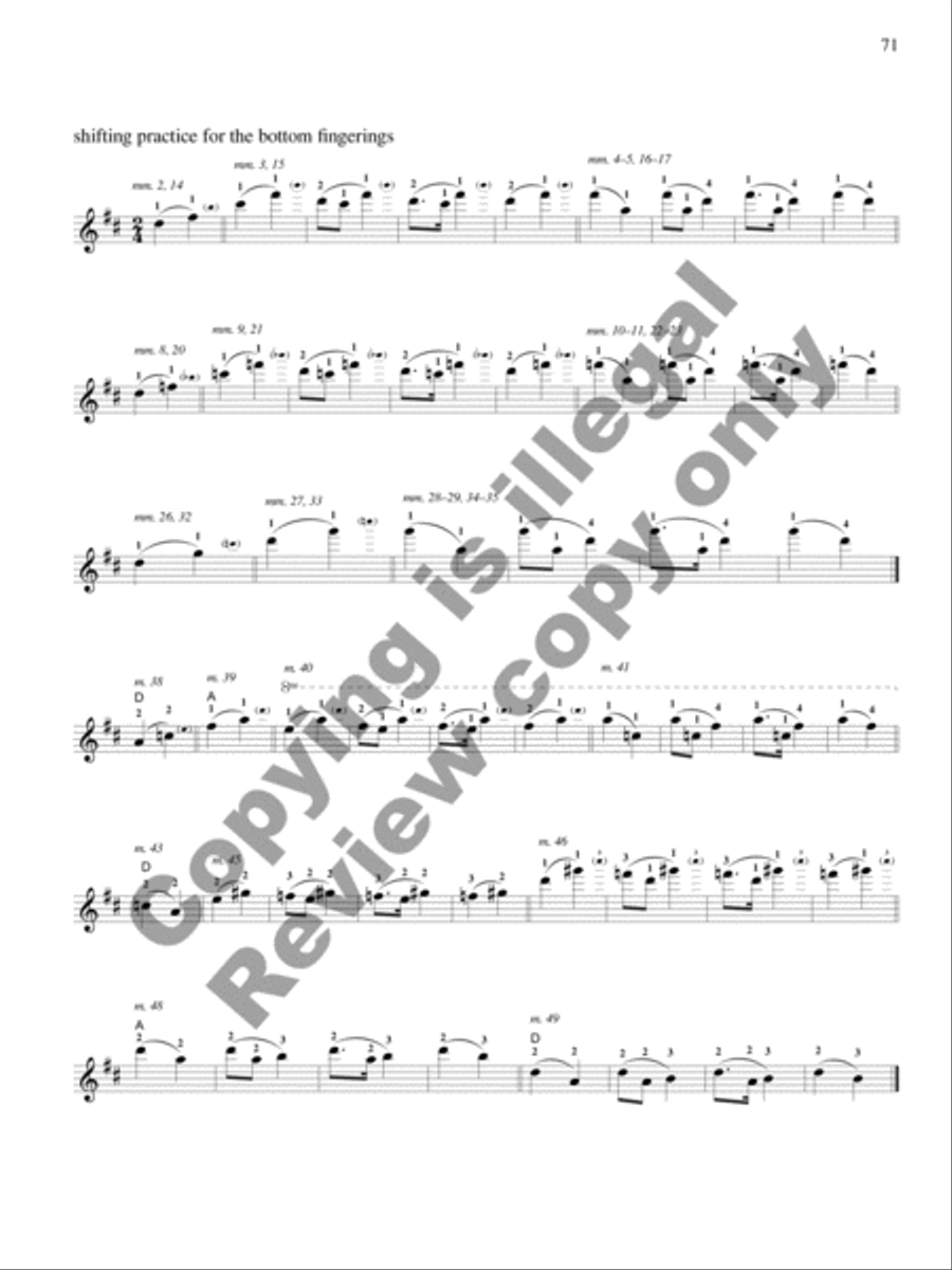 Scales and Arpeggios with Shifting Practice: Violin Violin scores gallery preview page 20