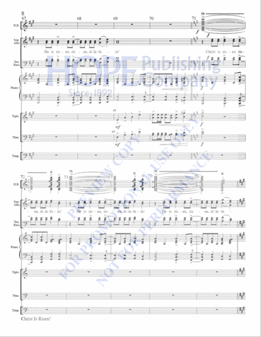 Christ Is Risen! Christ Is Risen! Choir scores gallery preview page 9