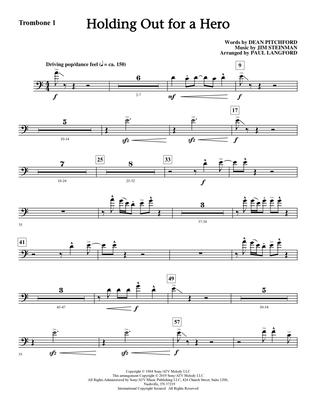 Holding Out for a Hero (from Footloose) (arr. Paul Langford) - Trombone 1