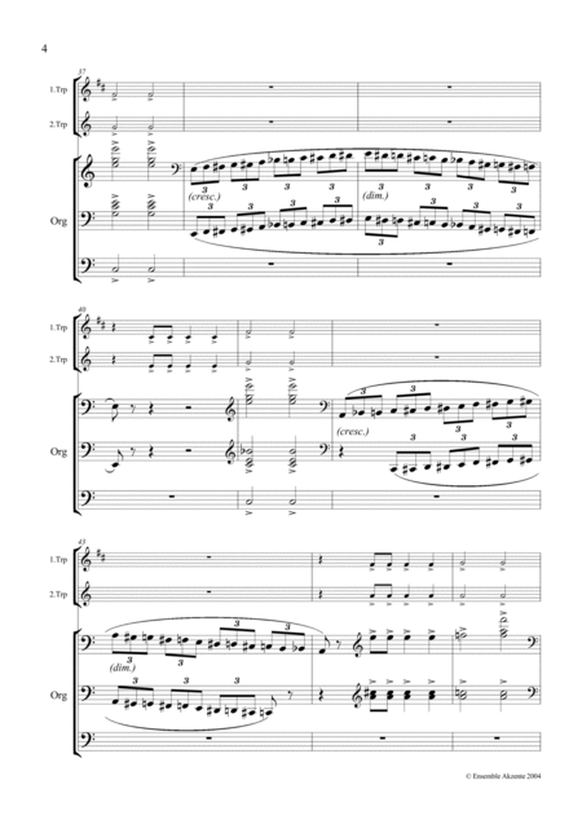 Carnival of the Animals (Excerpts) - arrangement for two trumpets and organ image number null