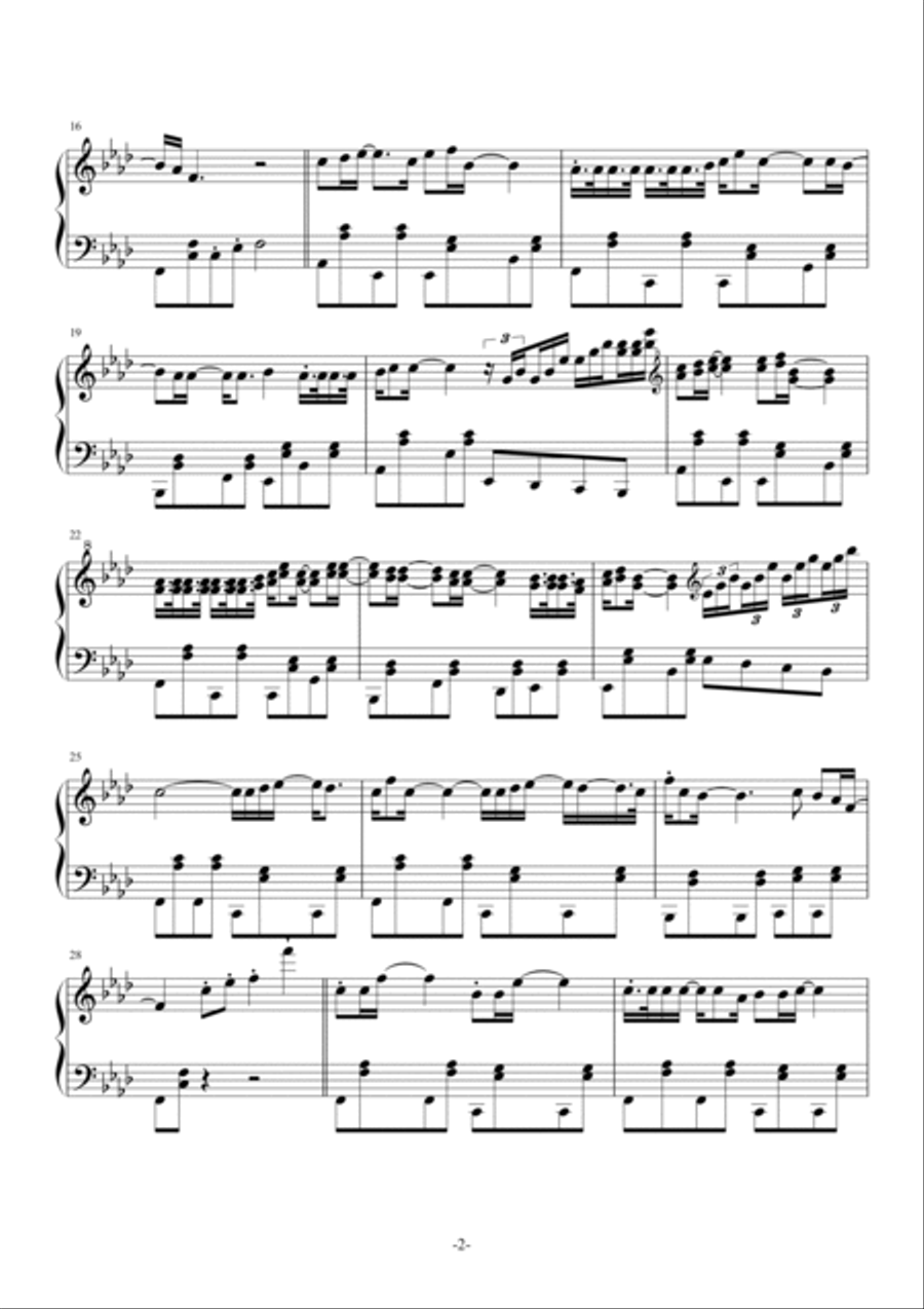 Lemon Tree Piano Solo scores gallery preview page 2