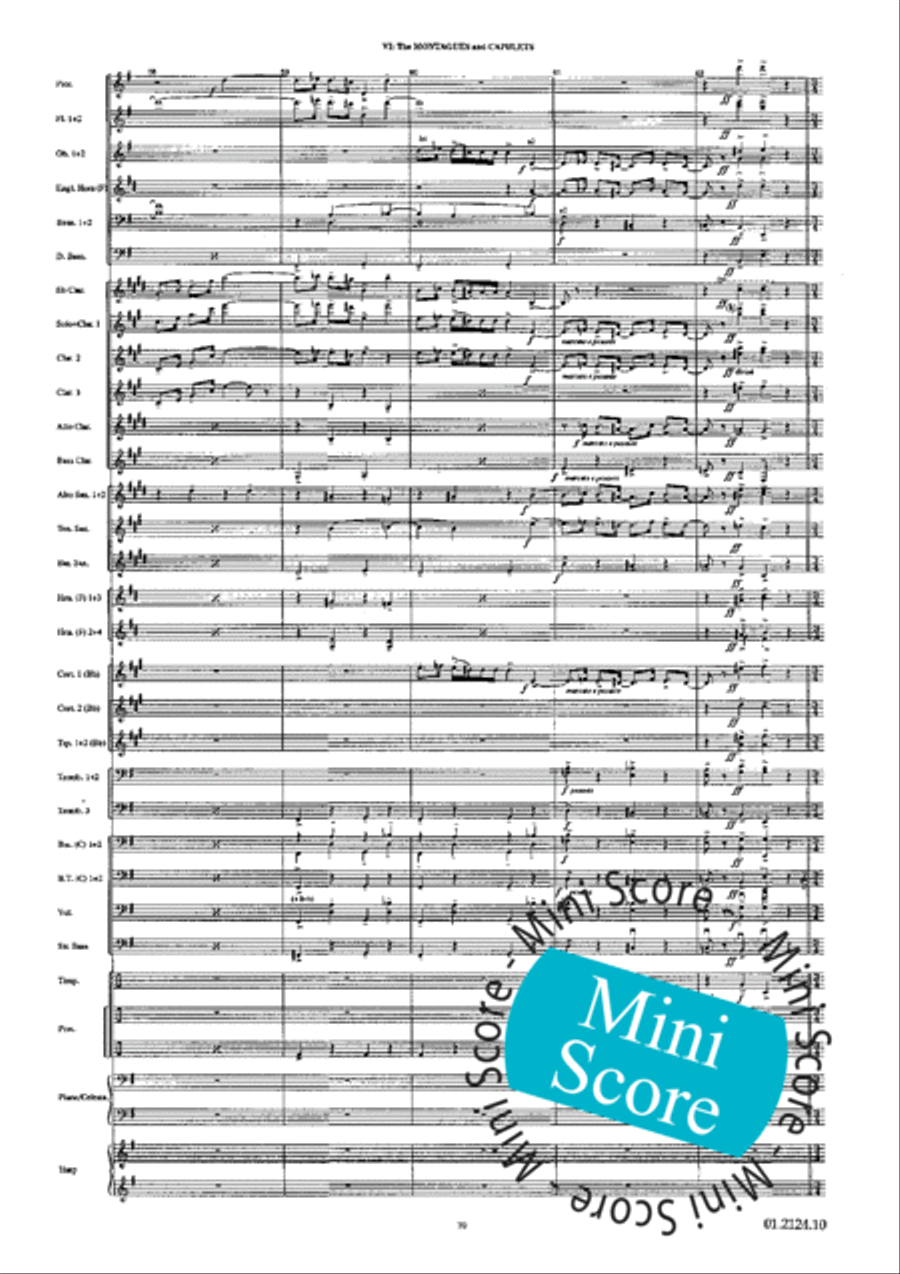 Romeo and Juliet Concert Band scores gallery preview page 74