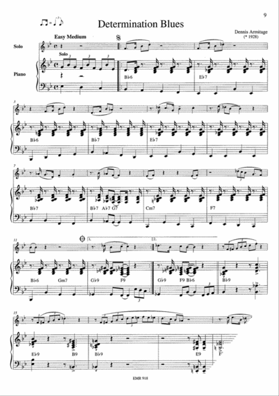 Blues Trumpet Duet scores gallery preview page 6