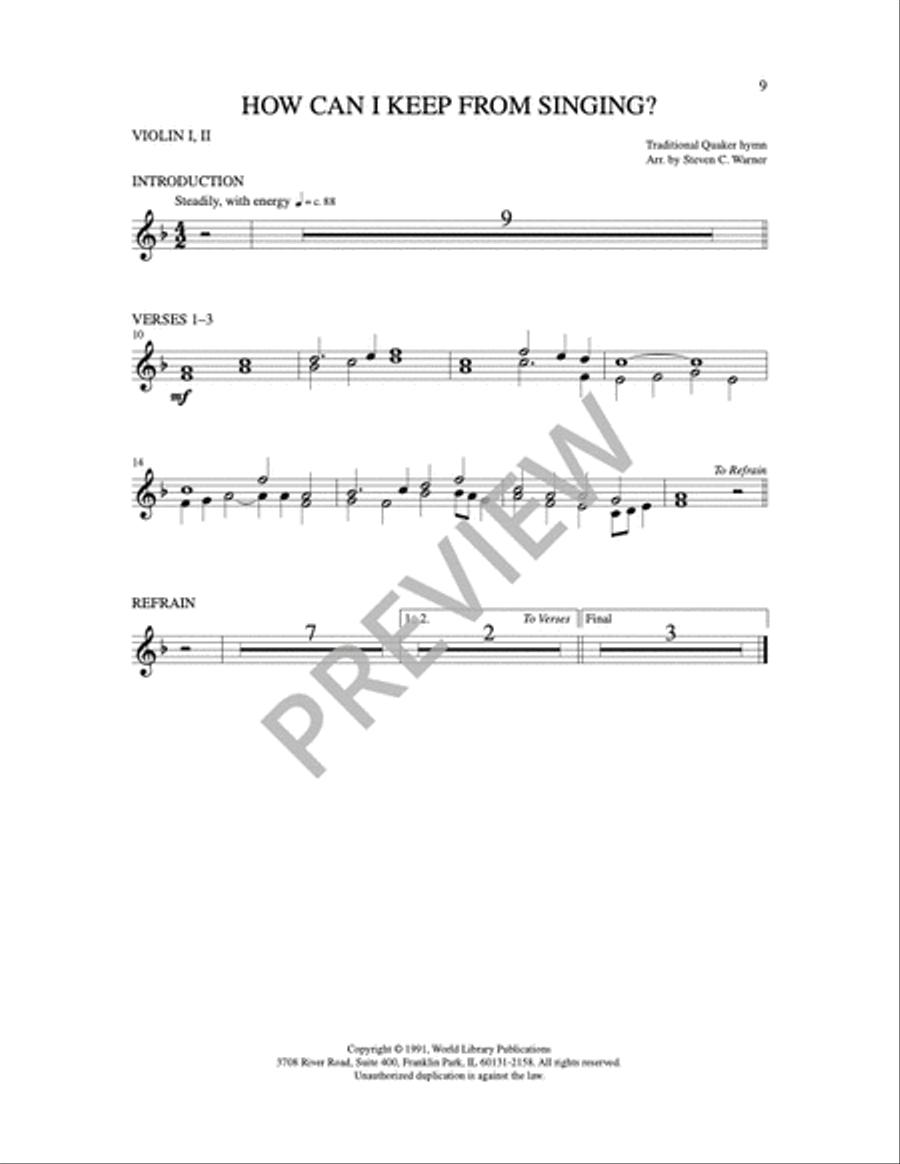 How Can I Keep From Singing 4-Part scores gallery preview page 12