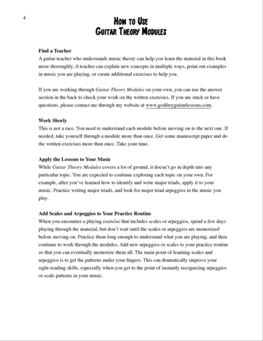 Guitar Theory Modules Guitar scores gallery preview page 4