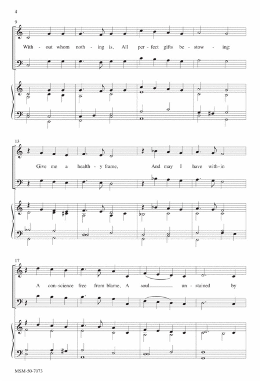 O God, My Faithful God 4-Part scores gallery preview page 3