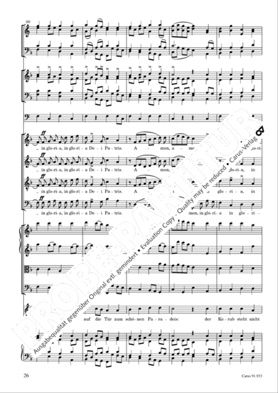 Missa carminum 4-Part scores gallery preview page 29