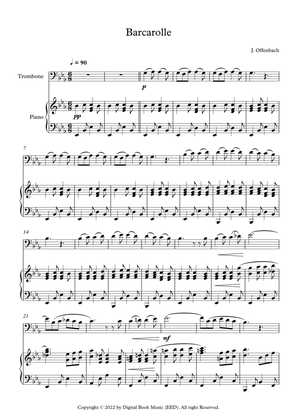 Barcarolle - Jacques Offenbach (Trombone + Piano)