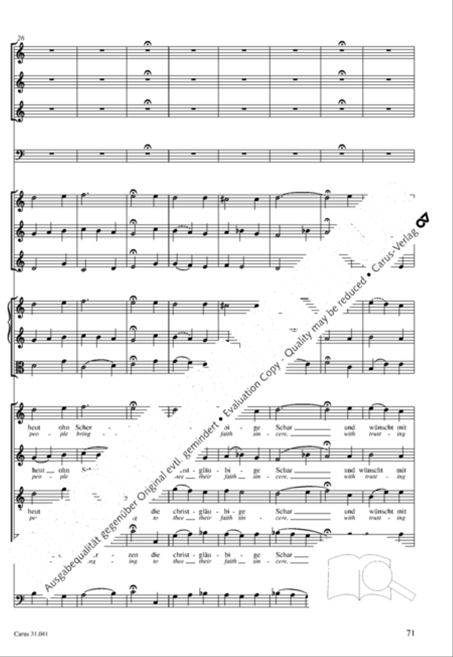 O Lord, we come to praise thee 4-Part scores gallery preview page 72