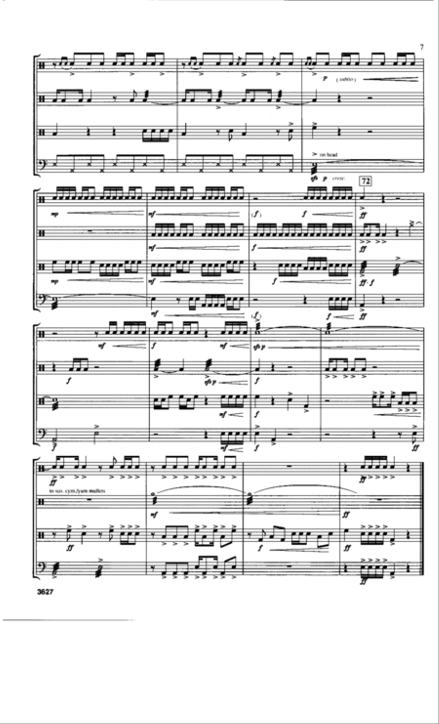 Collisions Percussion Ensemble scores gallery preview page 7