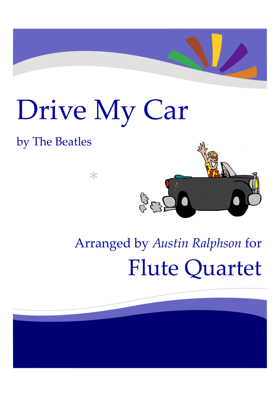 Drive My Car Drive My Car Flute Quartet scores gallery preview page 1
