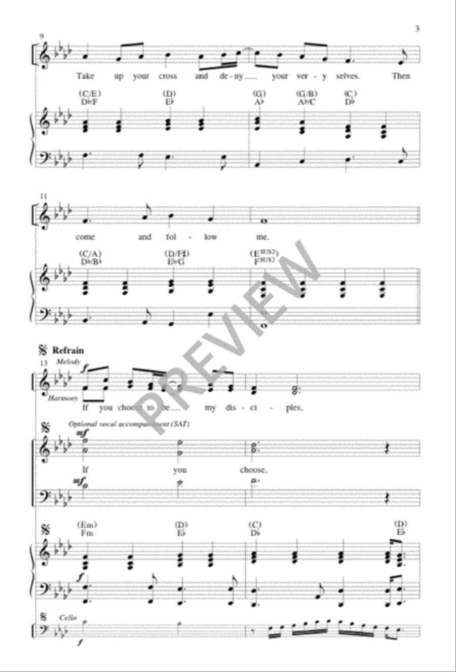 Come and Follow Me 4-Part scores gallery preview page 3