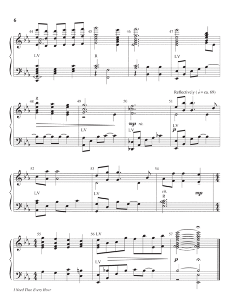 I Need Thee Every Hour 5-Octaves scores gallery preview page 7