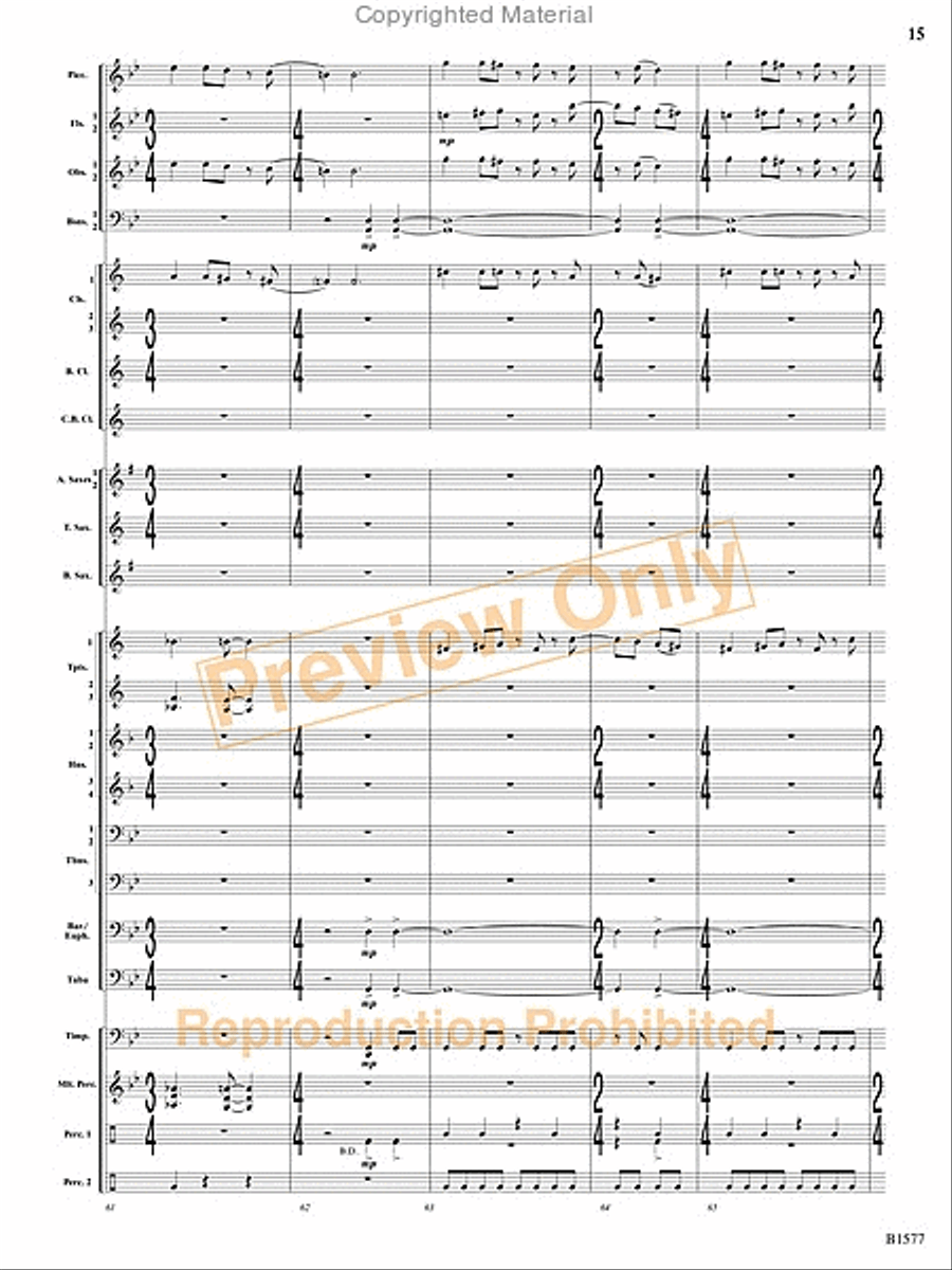 Evocatio Evocatio Concert Band scores gallery preview page 16