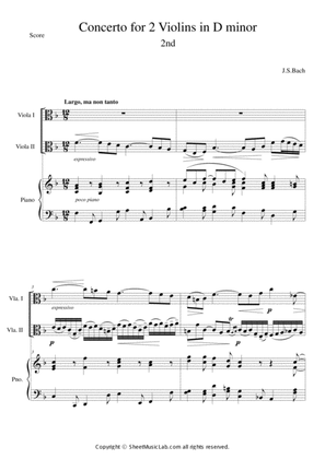 Concerto for 2 Violins in D minor BWV1043