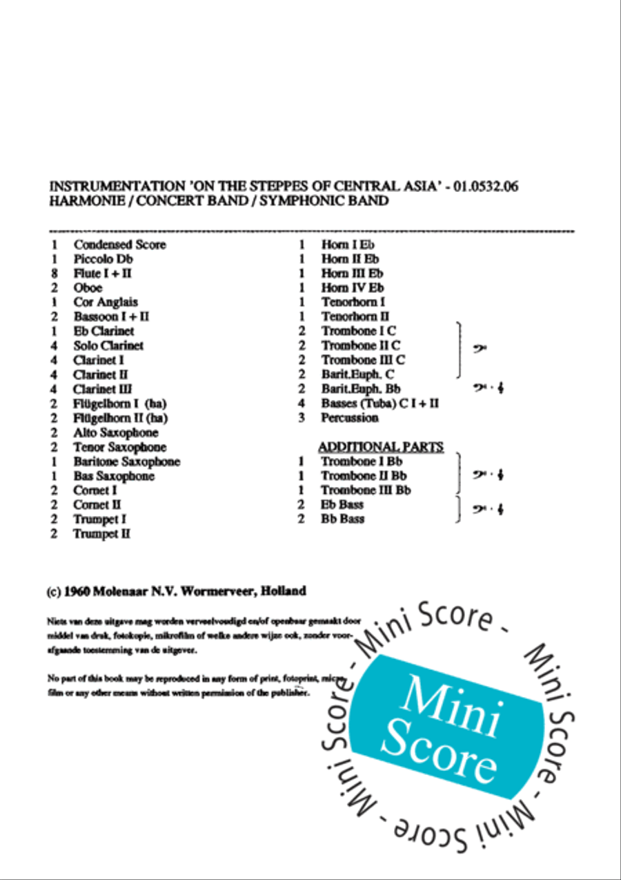 On the Steppes of Central-Asia Concert Band scores gallery preview page 4