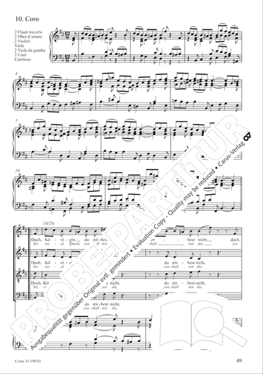 Let, Princess, let but one more ray (Lass, Furstin, lass noch einen Strahl) 4-Part scores gallery preview page 50