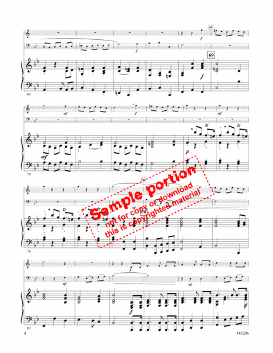 The Trumpet Shall Sound- Aria Euphonium scores gallery preview page 3