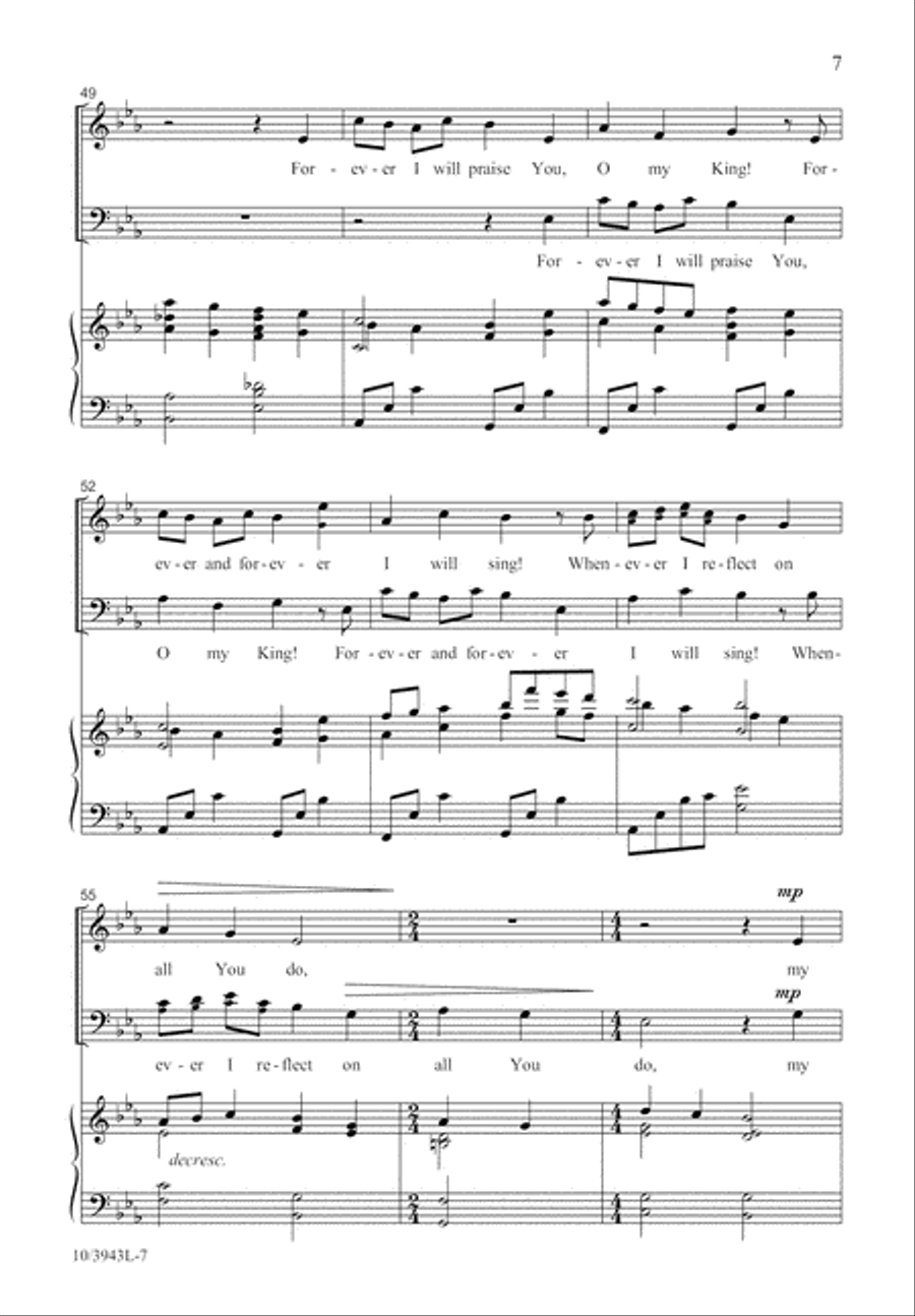 Forever I Will Praise You 2-Part scores gallery preview page 7