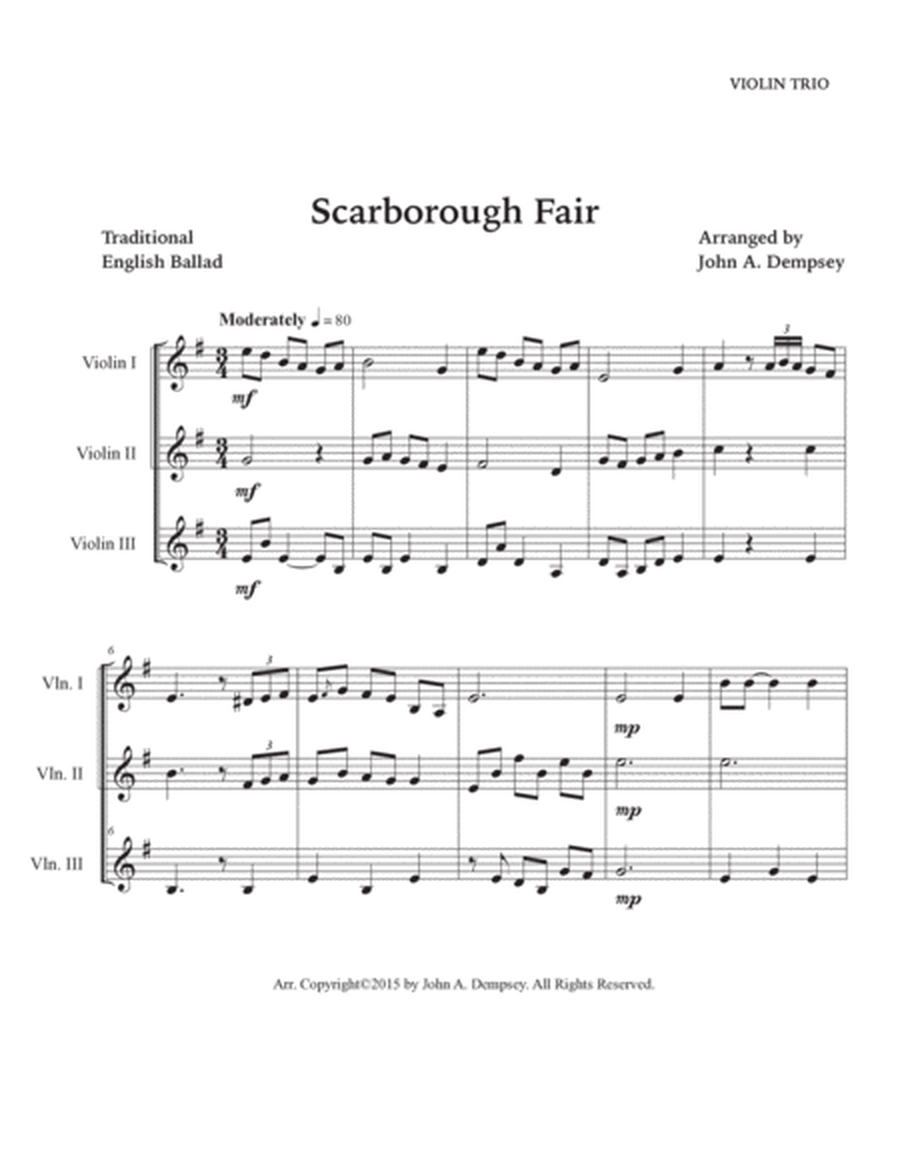 Scarborough Fair (Violin Trio) image number null