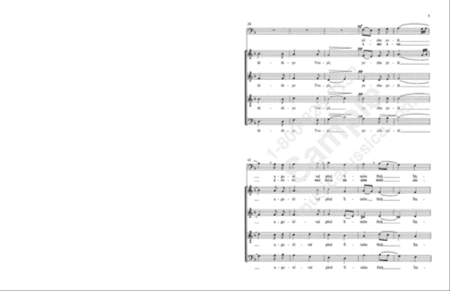 Lord, Now Lettest Thou (Nunc dimittis) No. 1 4-Part scores gallery preview page 6