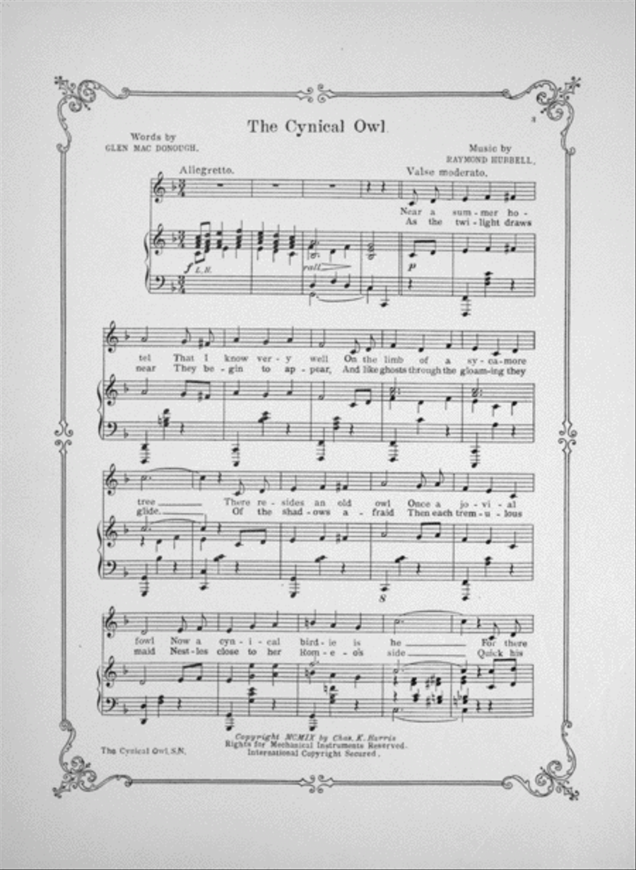 The Cynical Owl Voice scores gallery preview page 2