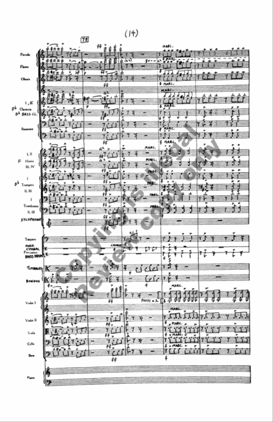 Tenso Tenso Full Orchestra scores gallery preview page 10