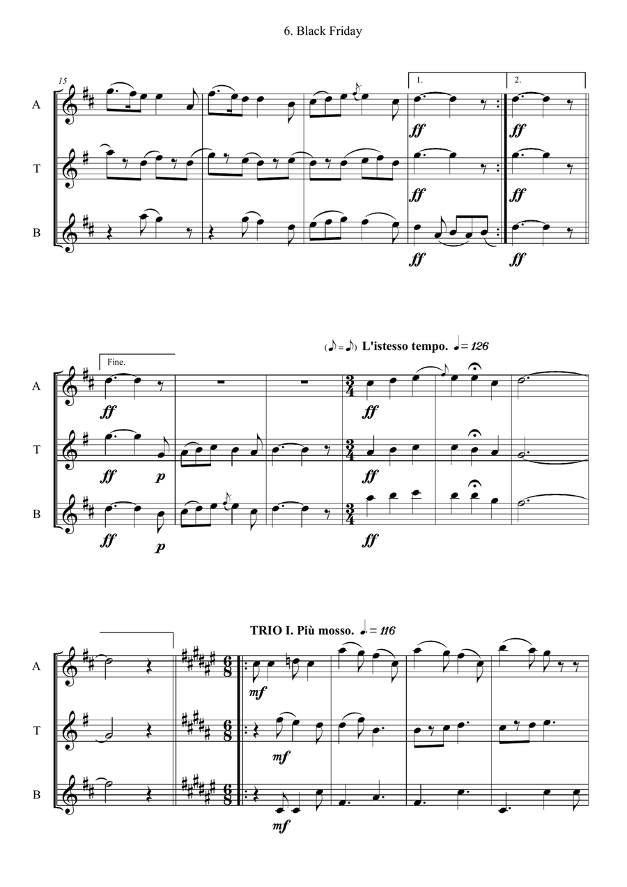 Black Friday Black Friday Woodwind Trio scores gallery preview page 2
